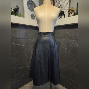 Faux Leather Skirt